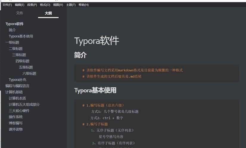 Typora Markdown编辑器:高效写作的秘密武器