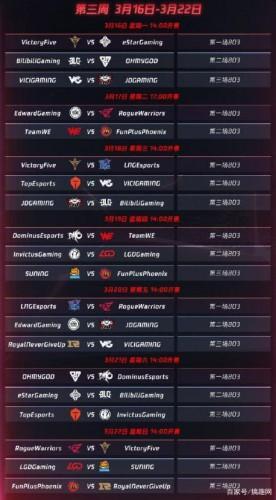英雄联盟lpl2022春季赛赛程表，完整版赛程抢先看！