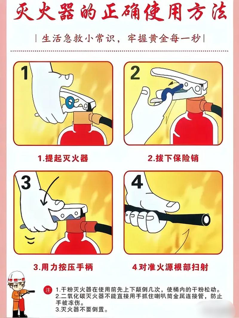 干粉灭火器使用步骤是什么？安全操作指南