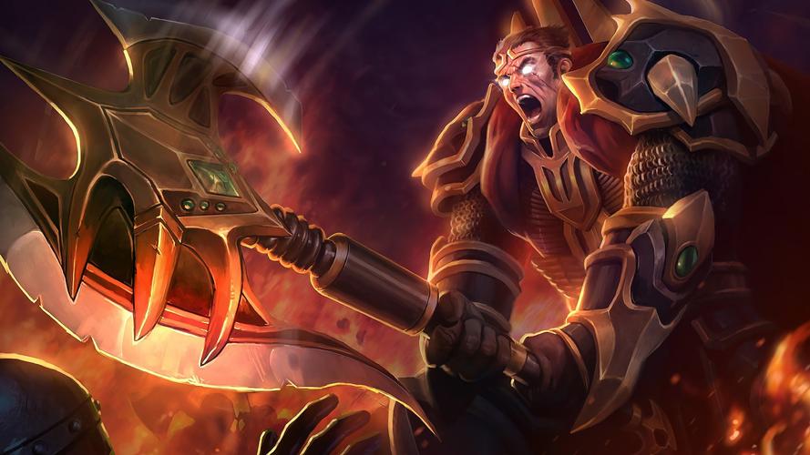 英雄联盟铁血帝皇德莱厄斯：史诗皮肤外观展示与评价