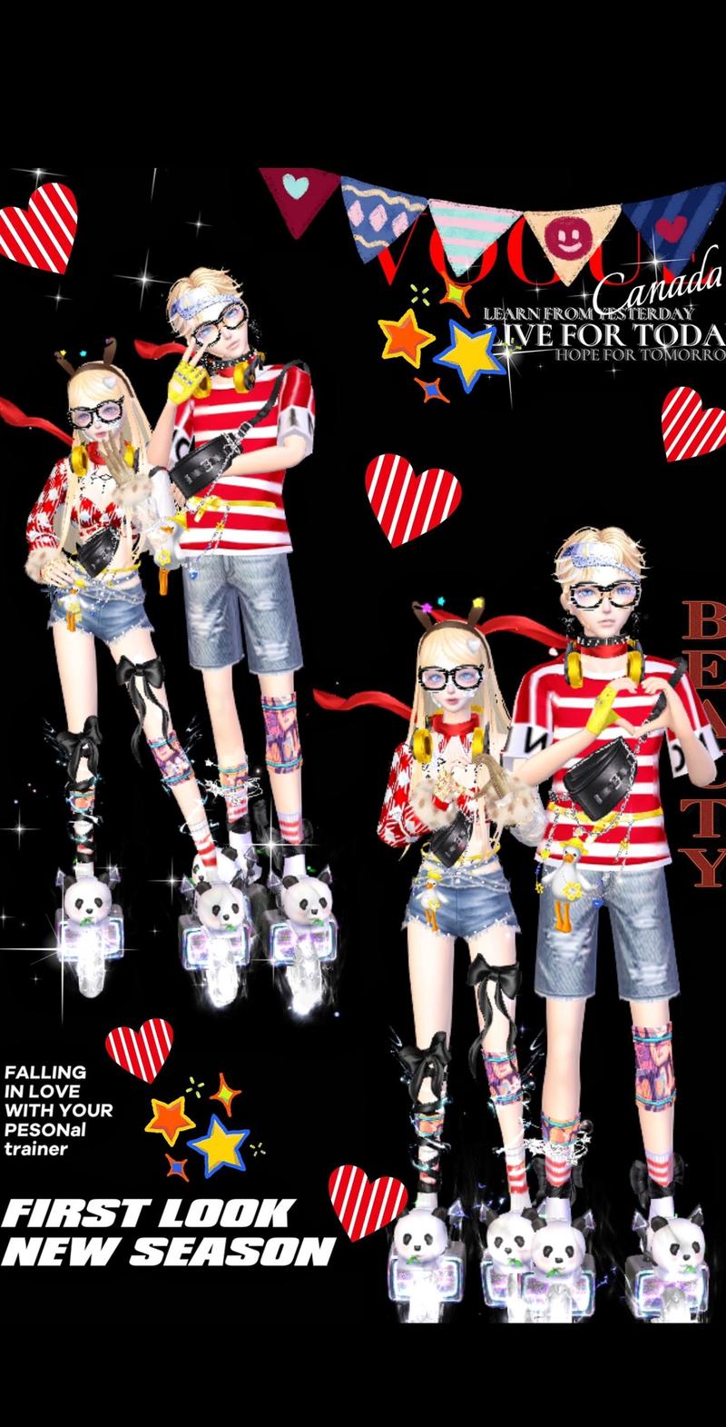 最新QQ炫舞情侣装图片:高颜值情侣装推荐